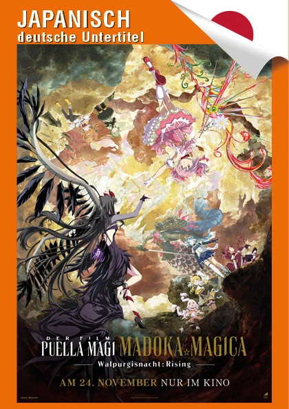 Filmplakat: (OMU) Puella Magi Madoka Magica Der Film -Walpurgisnacht: Rising(OmU, jap. Ton, deutschen Untertite